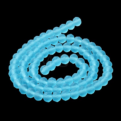 Transparent Glass Beads Strands X-EGLA-A044-T8mm-MD08-1