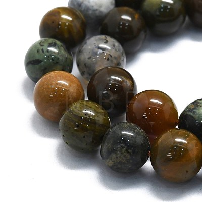 Natural Ocean Jasper Beads Strands G-P457-C05-04-1