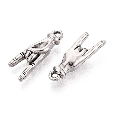 304 Stainless Steel Pendants STAS-T065-21A-P-1