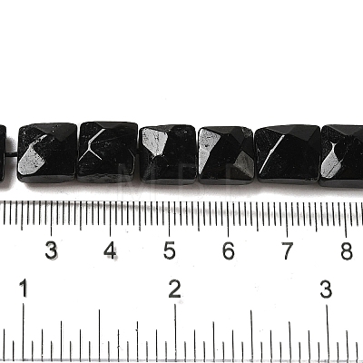 Natural Black Tourmaline Beads Strands G-C109-A10-01-1