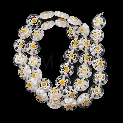 Handmade Millefiori Lampwork Beads Strands LAMP-G164-04N-1