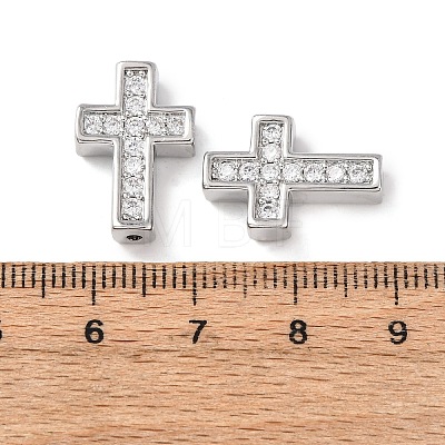 Brass Micro Pave Clear Cubic Zirconia KK-Z142-11P-1