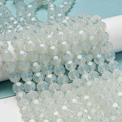 Imitation Jade Glass Beads Stands EGLA-A035-J8mm-D06-1