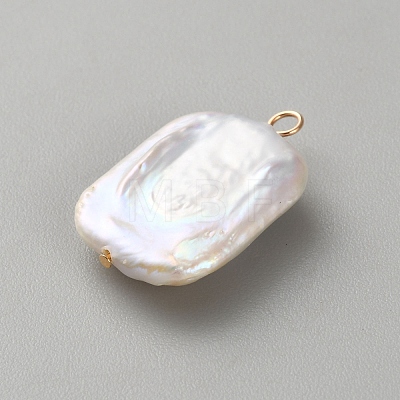 Natural Baroque Keshi Pearl Pendants KK-CJC0025-001G-10-1