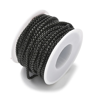 Ion Plating(IP) 304 Stainless Steel Venetian Chains Box Chains CHS-H001-2.8mm-05B-1