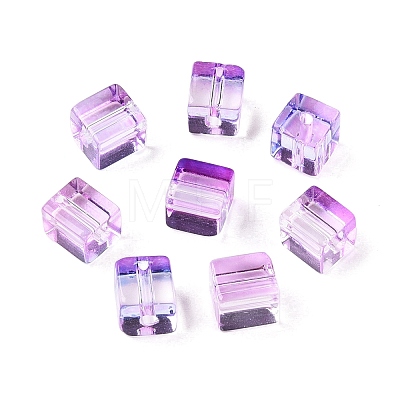 Baking Paint Transparent Glass Beads LS-DGLA-N005-01A-07-1