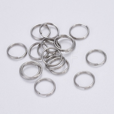 304 Stainless Steel Split Rings STAS-N015-11-8x0.6mm-1