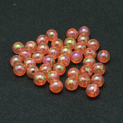 Eco-Friendly Transparent Acrylic Beads X-PL734-14-1