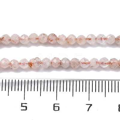 Natural Rutilated Quartz Beads Strands G-G188-B07-01-1