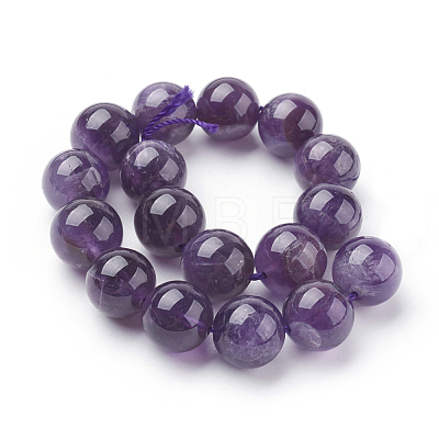 Natural Amethyst Beads Strands X-G-G099-12mm-1-1