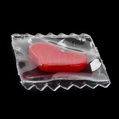 Transparent Resin Candy Bag Pendants CRES-Z005-02-1