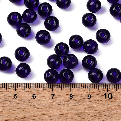 Transparent Colours Glass Seed Beads SEED-Z004-T8MM-07-1
