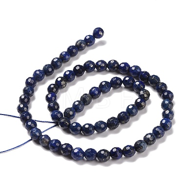 Dyed Natural Lapis Lazuli Beads Strands G-E571-16A-1