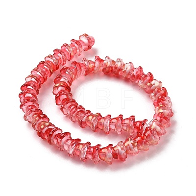 Transparent Glass Beads Strands LAMP-H061-01D-07-1