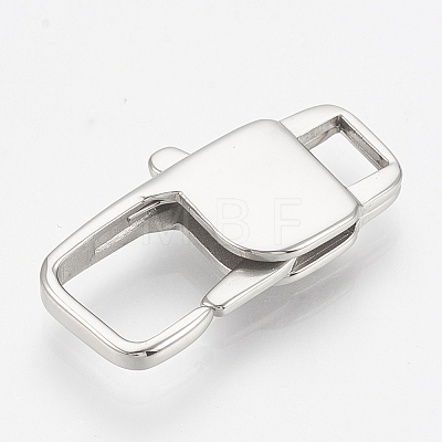 304 Stainless Steel Lobster Claw Clasps X-STAS-T033-28D-1