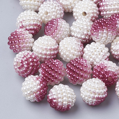 Imitation Pearl Acrylic Beads OACR-T004-10mm-09-1