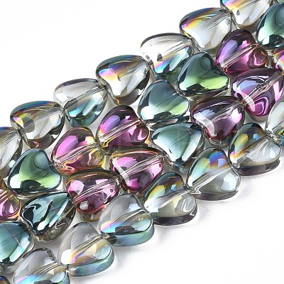 Electroplate Glass Beads Strands EGLA-S188-13-1
