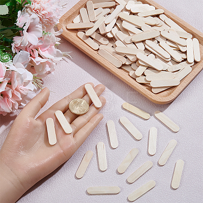 150Pcs Wood Craft Sticks DIY-CN0003-95-1