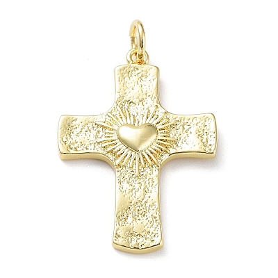 Rack Plating Eco-Friendly Brass Pendants X-KK-Z036-03G-1