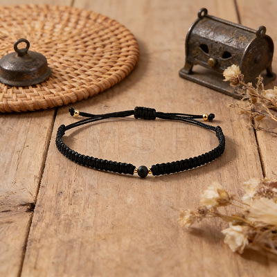 2Pcs Adjustable Valentine's Day Couple Braided Bracelet Sets BJ0894-1-1