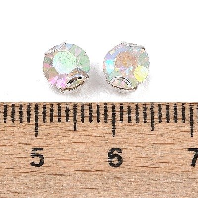 Flat Round Sew on Rhinestone Montee Beads STAS-B107-01C-02S-1