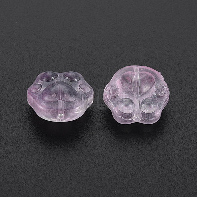 Two Tone Transparent Baking Painted Glass Beads GLAA-S190-021-B06-1
