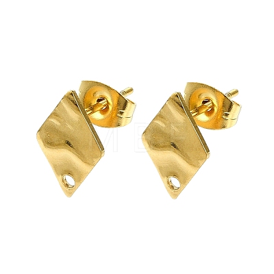 304 Stainless Steel Stud Earring Findings STAS-L024-003G-05-1