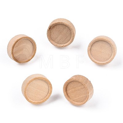 Natural Maple Wood Stud Earring Findings with 316 Stainless Steel Pin WOOD-N016-02-1