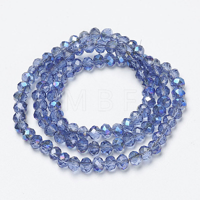 Electroplate Glass Beads Strands EGLA-A034-T6mm-I12-1