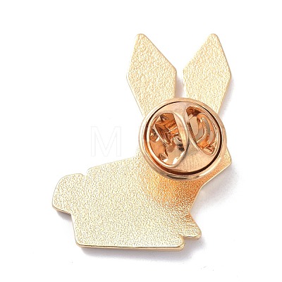 Origami Rabbit Enamel Pin JEWB-K004-33-1