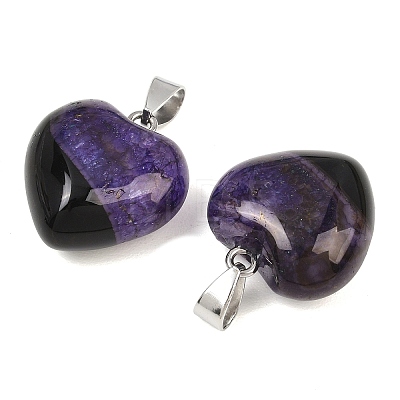 Natural Agate(Dyed & Heated) Pendants GG-K002-03F-1