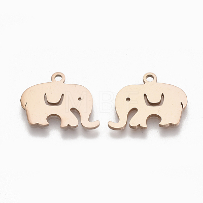 201 Stainless Steel Charms STAS-S079-118RG-1