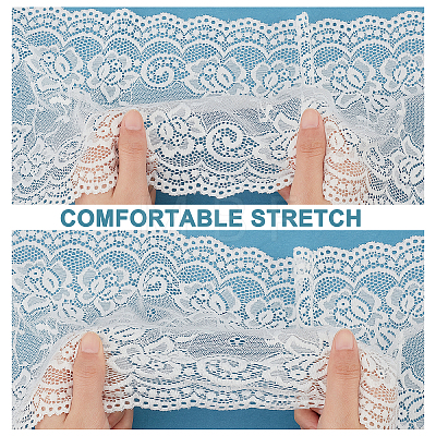 Elastic Lace Trim OCOR-WH0057-09A-02-1