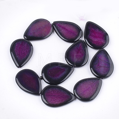 Natural Crackle Agate Beads Strands G-T121-02B-1