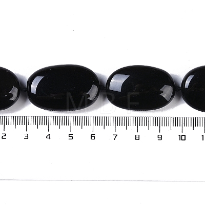 Natural Black Gemstone Beads Strands G-Q164-A01-01-1