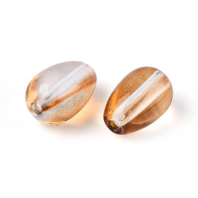 Baking Paint Transparent Glass Beads DGLA-N014-10A-1
