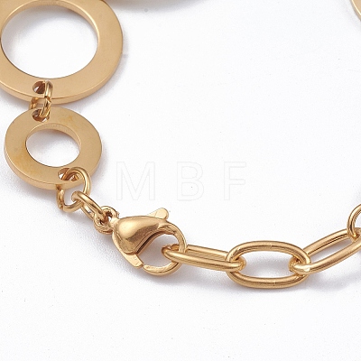 304 Stainless Steel Link Chain Bracelets BJEW-G582-52G-1