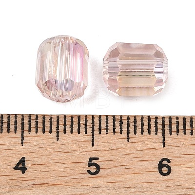 Electroplate Column Glass Beads EGLA-A043-02-AB17-1