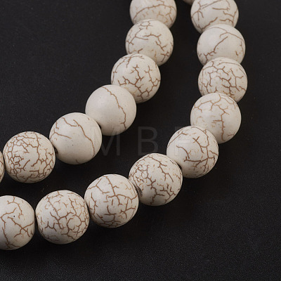 Synthetic Magnesite Beads Strands TURQ-S192-12mm-1-1