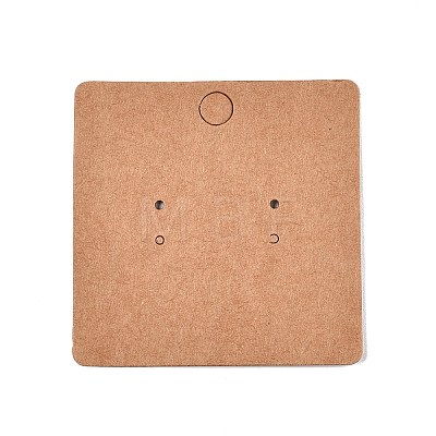 Square Kraft Paper Earring Display Cards CDIS-T004-03-1