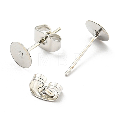 Iron Stud Earring Findings IFIN-Q001-01B-P-1