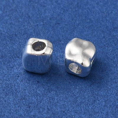 Cuboid Alloy Beads FIND-G066-02S-1