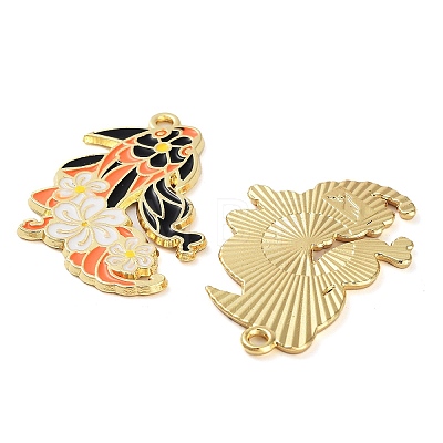 Rack Plating Alloy Enamel Pendants FIND-Q099-03B-02-1