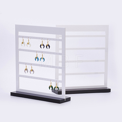 Acrylic Organic Glass Earrings Displays EDIS-F002-01-1