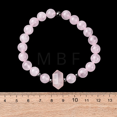 Natural Mixed Gemstone Beaded Stretch Bracelet for Women BJEW-A145-01-1
