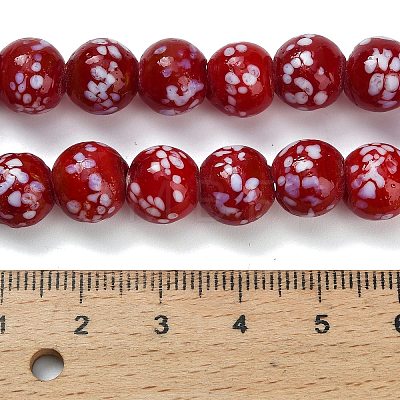 Handmade Lampwork Beads Strands LAMP-H071-01C-04-1