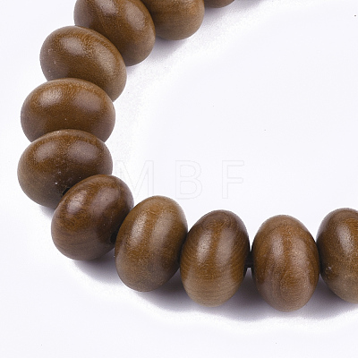 Wood Mala Bead Bracelets BJEW-T009-13B-1