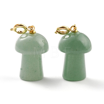 Natural Green Aventurine Pendants G-M380-C09-P-1