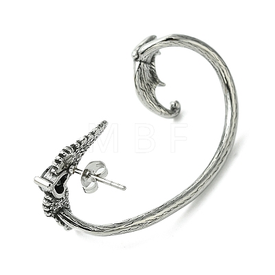 316 Surgical Stainless Steel Cuff Earrings EJEW-E300-10AS-01-1