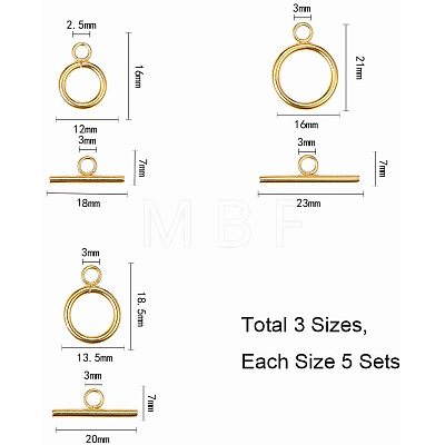 304 Stainless Steel Toggle Clasps STAS-PH0018-81-1